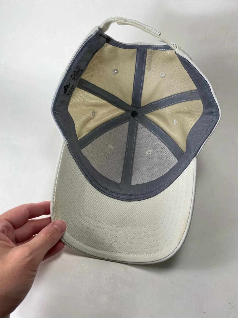Adidas Light Gray Baseball Adjustable Velcro Cap Hat